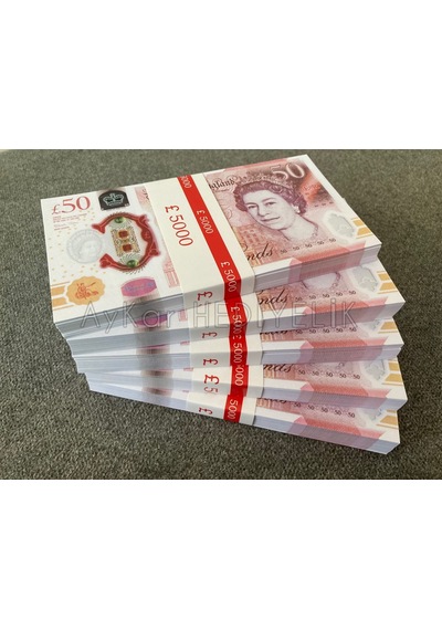 300 ADET 50 STERLİN BANKNOT POUND PARA GEÇERSİZ DÜĞÜN İÇİN PARALA