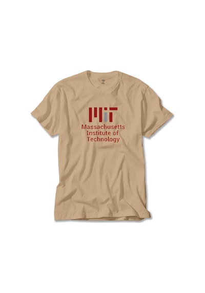 Massachusetts Institute Of Technology Logo Krem Tişört
