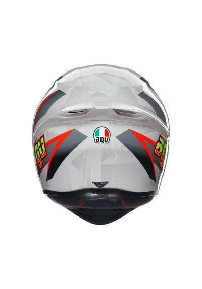 Agv Kask K1 S Blıpper Grey Red Kask Renkli