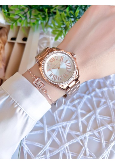 Ferro Rose/gold Renk Kararmaz Renk Atmaz 3 Atm Özel Tasarım Kadın Kol Saati Efl51336c