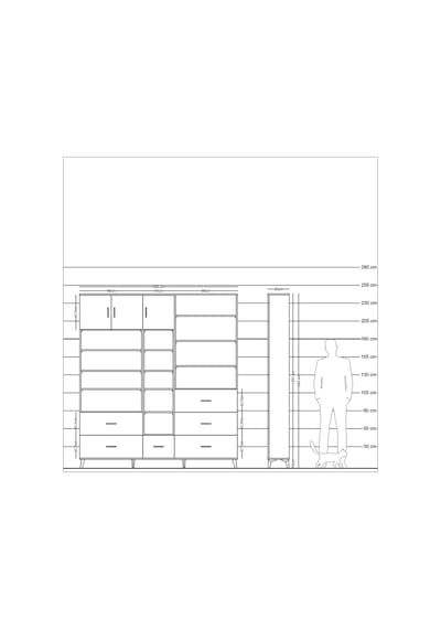 Arges Dolap 17 Raflı 6 Çekmeceli 3 Kapaklı 220x30x243 Antrasit-çam/antrasit Atlas Çam/antrasıt Arges Dolap 17 Raflı 6 Çekmeceli 3 Kapaklı 220x30x243 Antrasit-çam/antrasit Atlas Çam/antrasıt
