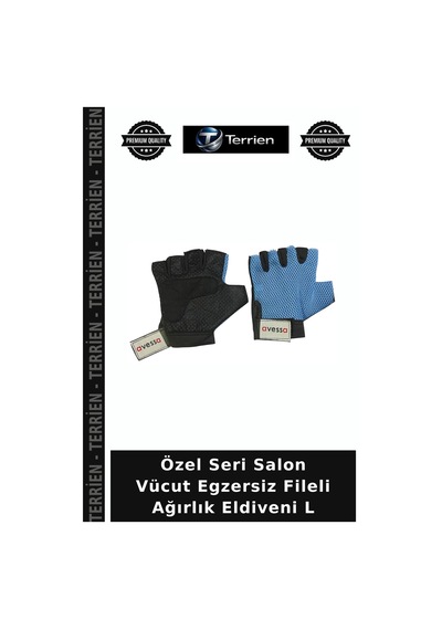 Özel Seri Salon Vücut Egzersiz Fileli Ağırlık Eldiveni L Çok Renkli