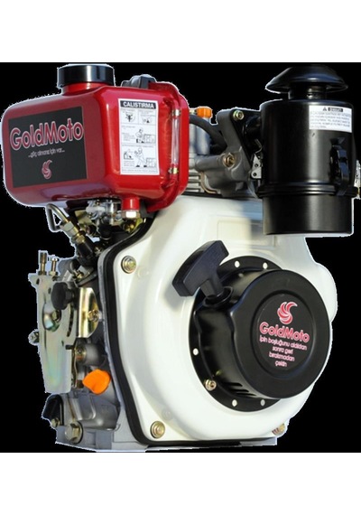 Goldmoto Gm170F-G5 Dizel Motor 5 Hp İpli Krank Mili Konik Kısa