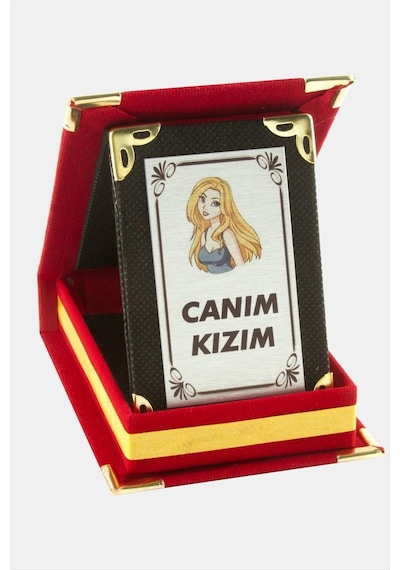 Canım Csmtex - 84 Kızım Plaketi-kırmızı Çok Renkli