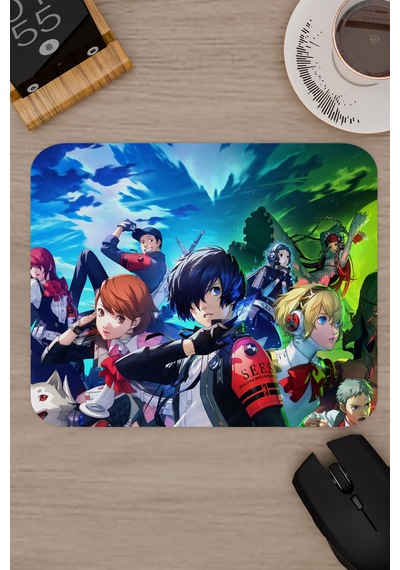 Persona 3 Kaymaz Dikişli Kauçuk Oyuncu Mousepad V1 - 22x18 Gaming Mouse Pad Fare Altlığı