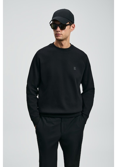 Lufian Grant Erkek Sweatshirt Siyah Siyah 112030179100100 Siyah