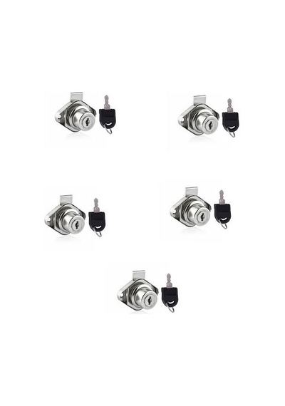 Oval Mobilya Ve Çekmece Kilit 5 Adet 0.30 Mm