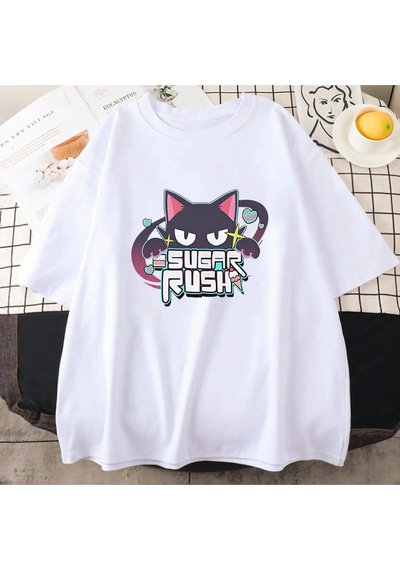 Startmore Beyaz Şeker Rush Mavi Arşiv Oyunu Anime Karikatür Grafikli Lu Beyaz