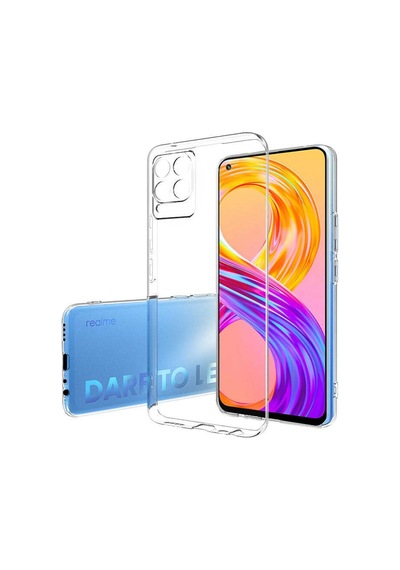 Realme 8 Pro Kılıf Şeffaf Silikon Hibrit Case Renksiz