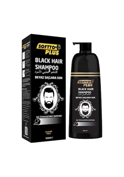 Softto Plus Black Hair Şampuan 350 Ml