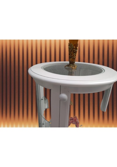 Bengimobilya Gümüşlük Yuvarlak Model 98 Cm Parlak Beyaz Kayın Lükens Aslan Aya (482394165) Bengimobilya Gümüşlük Yuvarlak Model 98 Cm Parlak Beyaz Kayın Lükens Aslan Aya (482394165)