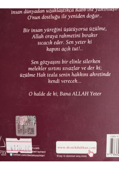 Bana Allah Yeter & Allah De Ötesini Bırak 2 Kitap Set 2. El