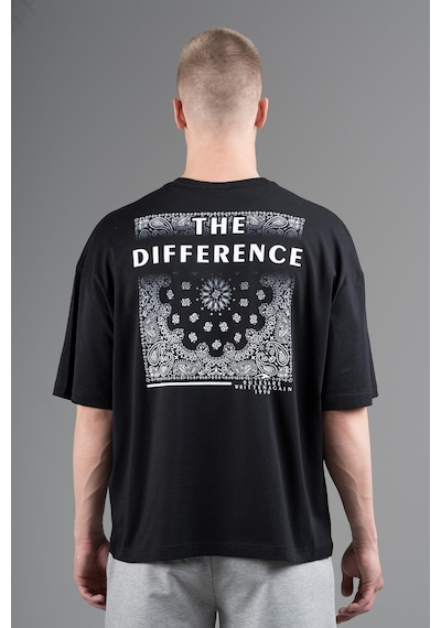 Maraton Sportswear Oversize Erkek Bisiklet Yaka Kısa Kol Basic Siyah T-shirt 22694-siyah Siyah