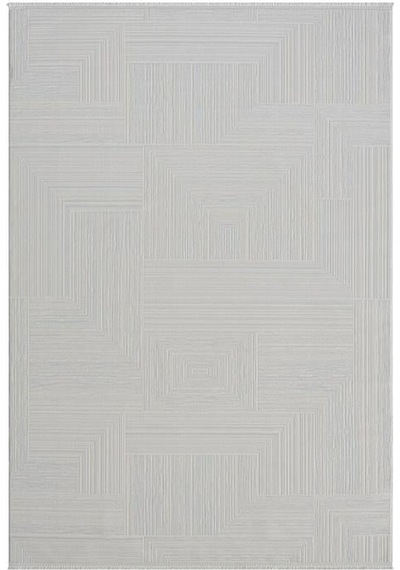 Çam Halı Gusto 902 Beyaz Seyran Halı Modern Desen Makine Halısı