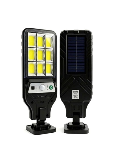 Panther Solar Led Duvar Lambası Pt-2911 Siyah