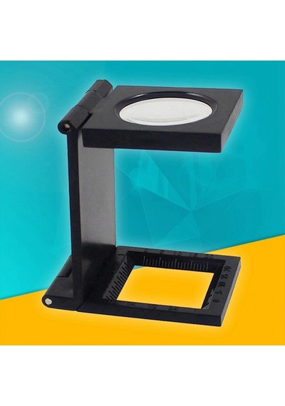 10X Lüp Akrilik Lens 28Mm Ölçekli Tekstil Optik Katlanabilir Büyü