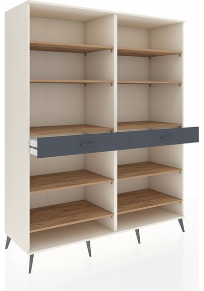 Kronos Gardrop 10 Raflı 2 Çekmeceli 176x59x221 Aytaşı-çam/antrasit Çam/antrasit Kronos Gardrop 10 Raflı 2 Çekmeceli 176x59x221 Aytaşı-çam/antrasit Çam/antrasit