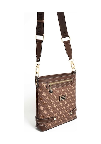 Silver Polo Sp1120 Kadın Çapraz Çanta Monogram Kahve-kahve