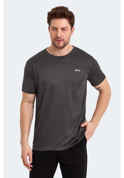 Slazenger Odalıs 5 Li Set Erkek Tişört Siyah - Koyu Gri - Lacivert -