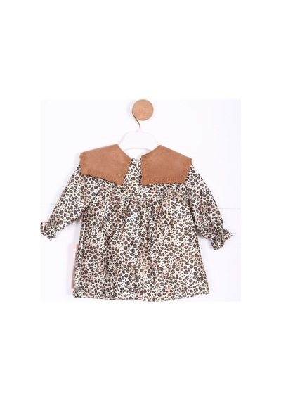 Xo Kids Kiz Çocuk Elbise 3-12 Ay 3144 Kahverengi