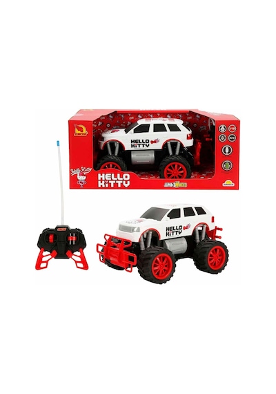 1:18 Suncon Jumbo Wheels Hello Kitty Usb Şarjlı Uzaktan Kumandalı Arazi Aracı Çok Renkli