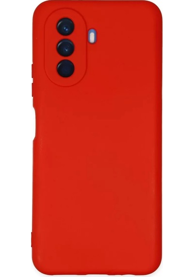 Newface Huawei Nova Y70 Kılıf Nano İçi Kadife Silikon - Kırmızı