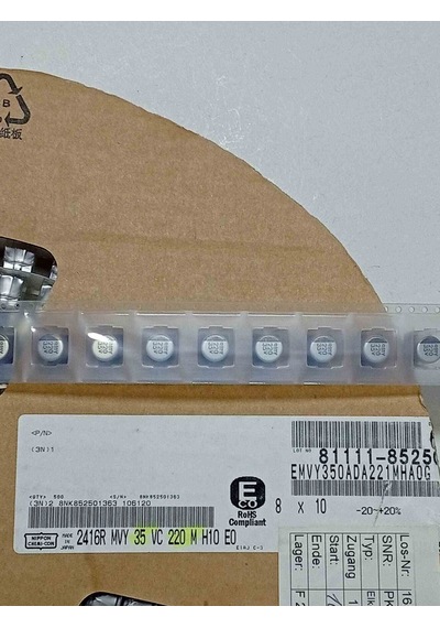 2416rmvy35vc220m 220mf 35v 8x10 Smd Kondansatör 50 Adet