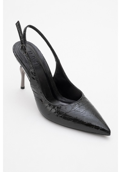 Luvishoes Luvi Shoes Chica Siyah Desenli Arkası Açık Sivri Burun Kadın Topuklu Ayakkabı Siyah Yılan Siyah Luvishoes Luvi Shoes Chica Siyah Desenli Arkası Açık Sivri Burun Kadın Topuklu Ayakkabı Siyah Yılan Siyah