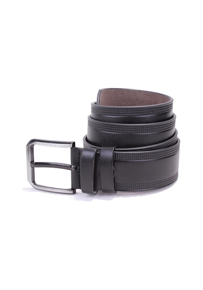 Dagoster DMK26-453 Siyah 4.5 CM Suni Deri Erkek Kemer Siyah