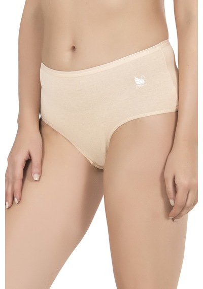 Özkan Underwear Özkan 23922 3'lü Paket Kadın Pamuklu Modal Esnek Yumuşak Yüksek Bel Bato Külot Ten