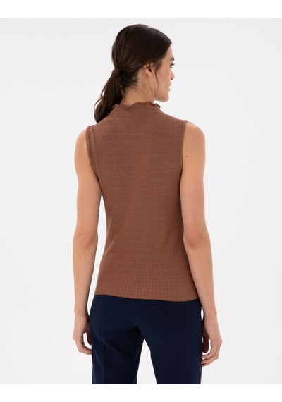 Pierre Cardin Kadın Kahverengi Bluz Örme 50301493-vr029 Kahverengi