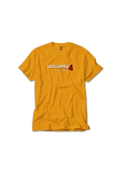 Uncharted 4 Logo Sarı Tişört