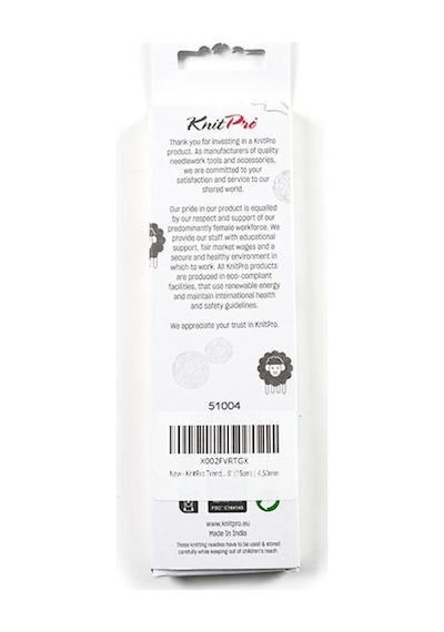 Knitpro Trendz Çift Uçlu Örgü Şişi 15cm 4.50 Mm 51004