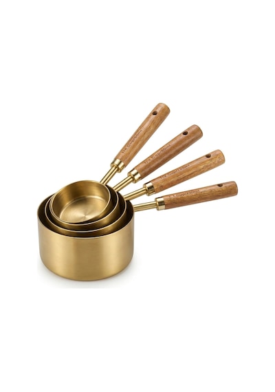 4'lü Büyük Boy Ölçü Kabı Seti, Paslanmaz Çelik Yapı, Ahşap Saplı Gold Hazneli Tasarım, 60 Ml 80 Ml 125 Ml 250 Ml Ölçüler, Ev Ofis Restoran İçin Kullanıma Uygun Pratik Ölçü Kaşığı Seti Çok Renkli 4'lü Büyük Boy Ölçü Kabı Seti, Paslanmaz Çelik Yapı, Ahşap Saplı Gold Hazneli Tasarım, 60 Ml 80 Ml 125 Ml 250 Ml Ölçüler, Ev Ofis Restoran İçin Kullanıma Uygun Pratik Ölçü Kaşığı Seti Çok Renkli