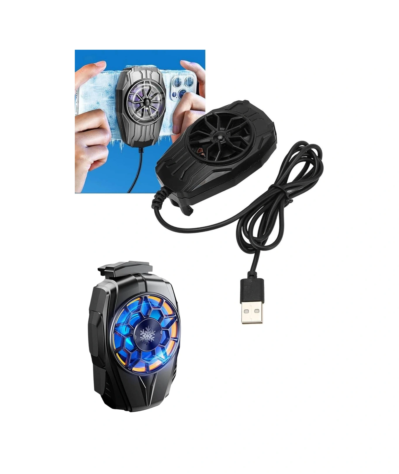 Telefon Soğutucu Fan Güçlü Motor Radyatör Cep Telefon Soğutma