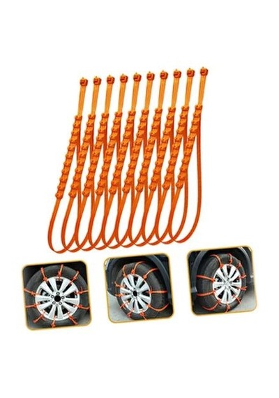 10pcs Plastik Zincir Oto Lastik Kar Kelepçesi Cırtlı Standart