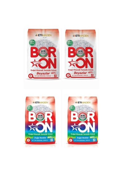 Boron Doğal Mineralli Çamaşır Deterjanı Renkli Ve Beyazlar İçin 104 Yıkama Diğer