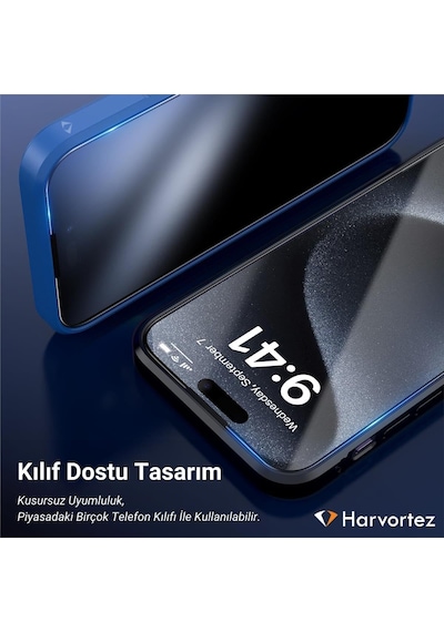 İphone 16 Pro Max / 17 Pro Max Ekran Koruyucu İçin Ultra Berrak, Anti-statik, 9h Süper Güçlü Cam, 5d Tam Koruma, Toza & Çizilmelere Dayanıklı, Kılıf Dostu, Yok Hissi Verir - Kolay Takılır
