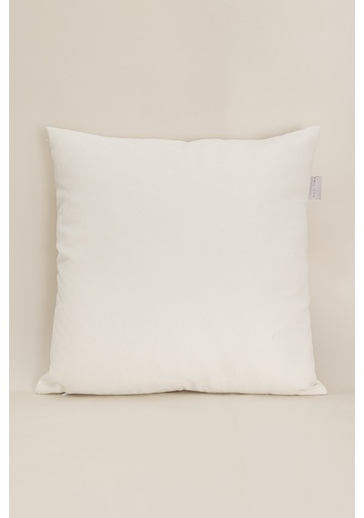 Charm Özel Püskül Dikiş Çam Ağacı Motifli Krem Kırlent 45x45 3525 Krem