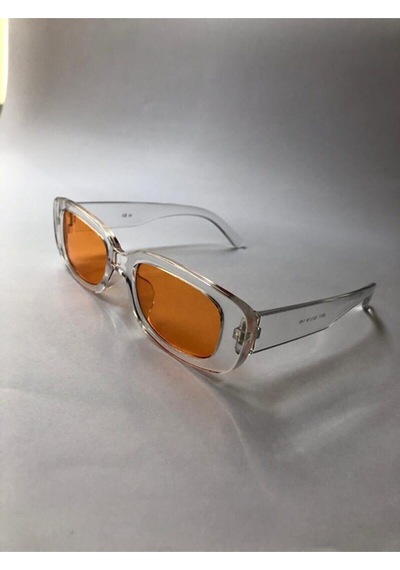 Silvio Monetti Chunky Frame Vintage Güneş Gözlüğü Şeffaf - Pembe