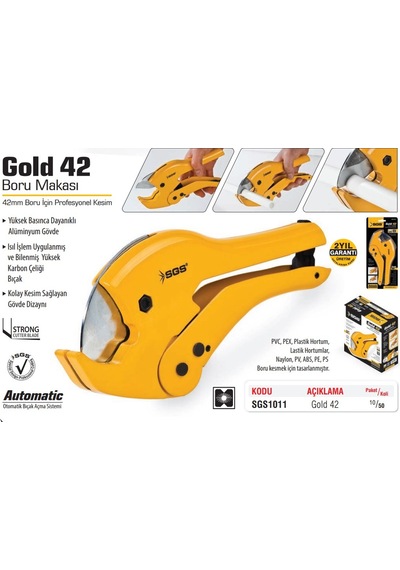 Sgs Boru Makası Gold42 Sgs1011
