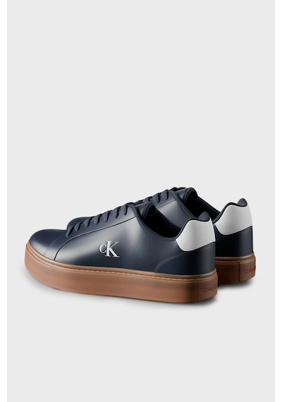 Calvin Klein Deri Logolu Sneaker Ayakkabı Ym0ym014350zv Erkek Ayakkabı Ym0ym01435 0zv Lacivert-kahve Calvin Klein Deri Logolu Sneaker Ayakkabı Ym0ym014350zv Erkek Ayakkabı Ym0ym01435 0zv Lacivert-kahve