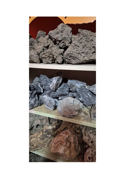 Black Seiryu Doğal Akvaryum Tasarım Kayası 1kg