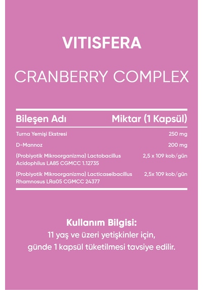 Vitisfera Cranberry Complex 30 Kapsül