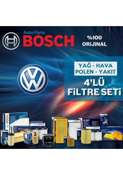 Vw Jetta 1.6 Bosch  Filtre Bakım Seti 2006-2010 (495301592)