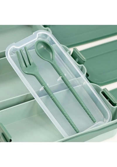Demirdengelsin 3 Katlı Beslenme Kutusu, Yemek Taşıma Kabı, Kaşık Çatal Dahil, Sefer Tası, Yeşil, 420 Ml, Bpa-free Çok Renkli Demirdengelsin 3 Katlı Beslenme Kutusu, Yemek Taşıma Kabı, Kaşık Çatal Dahil, Sefer Tası, Yeşil, 420 Ml, Bpa-free Çok Renkli