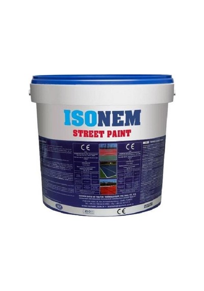 İsonem Street Paint Asfalt Ve Beton Zemin Boyası 5 Kg Beyaz Diğer