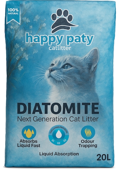 Happy Paty Diatomit Kedi Kumu 20 Lt