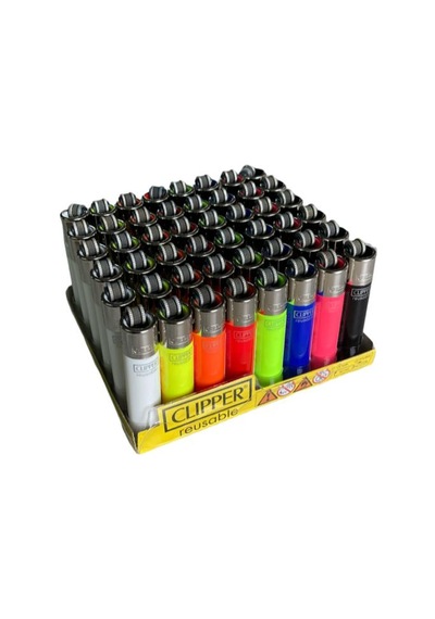 Clipper Renkli Micro Taşlı Çakmak  48 Adet 5732