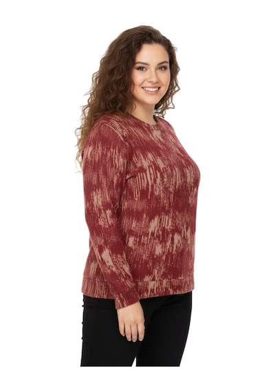 Linsolita Kadın Sıfıryaka Sweatshirt Bgl-st05112 Kiremit